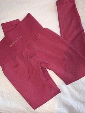 NVGTN Maroon Seamless High-Rise Leggings